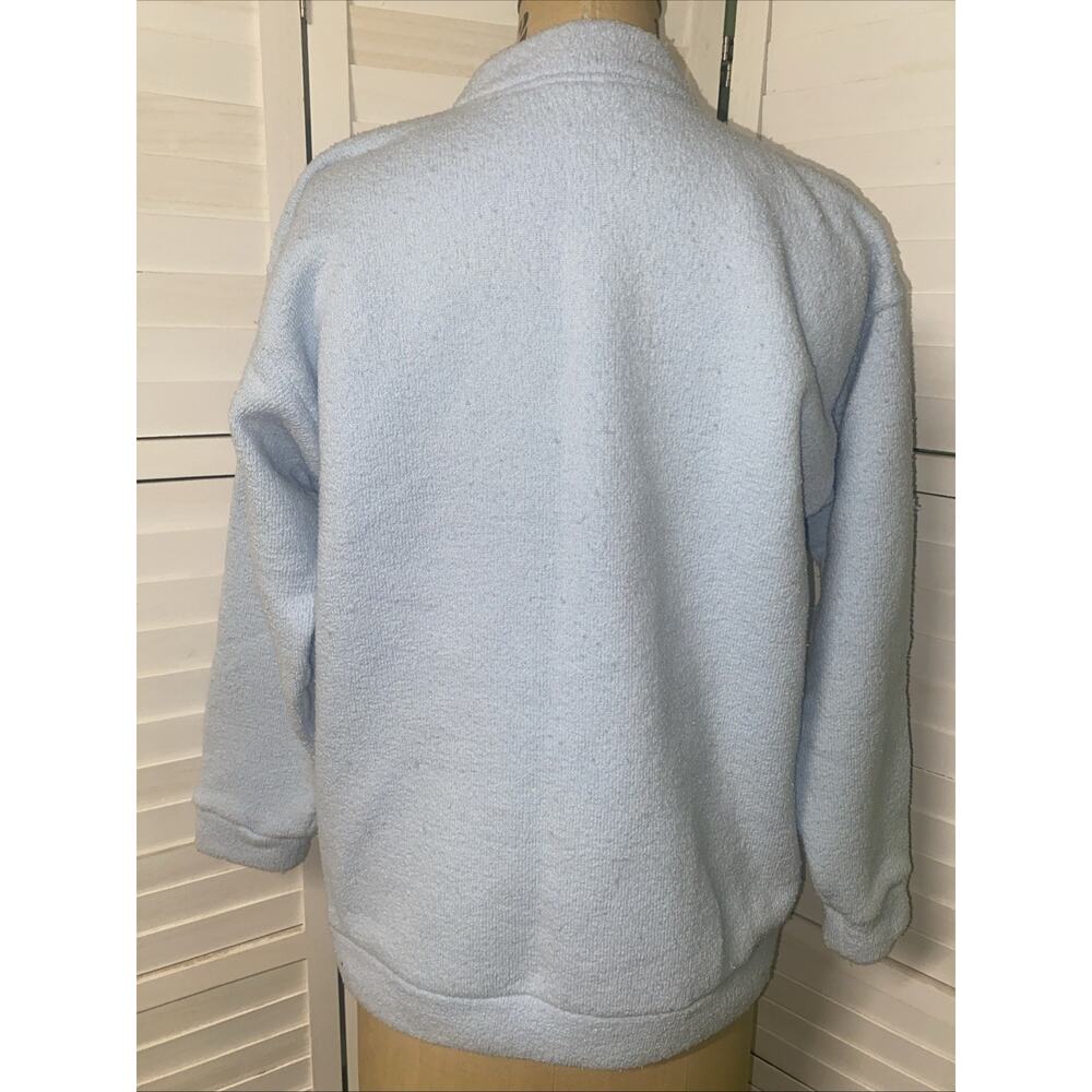 Grandma Won’s Wear Women’s Blue Terry Cloth Pullover Sweater Large GRANNYCORE - Picture 6 of 9